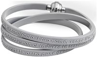 Bracciale Amen Padre Nostro in Gomma GPN-GRI-54 - GPN-GRI-54